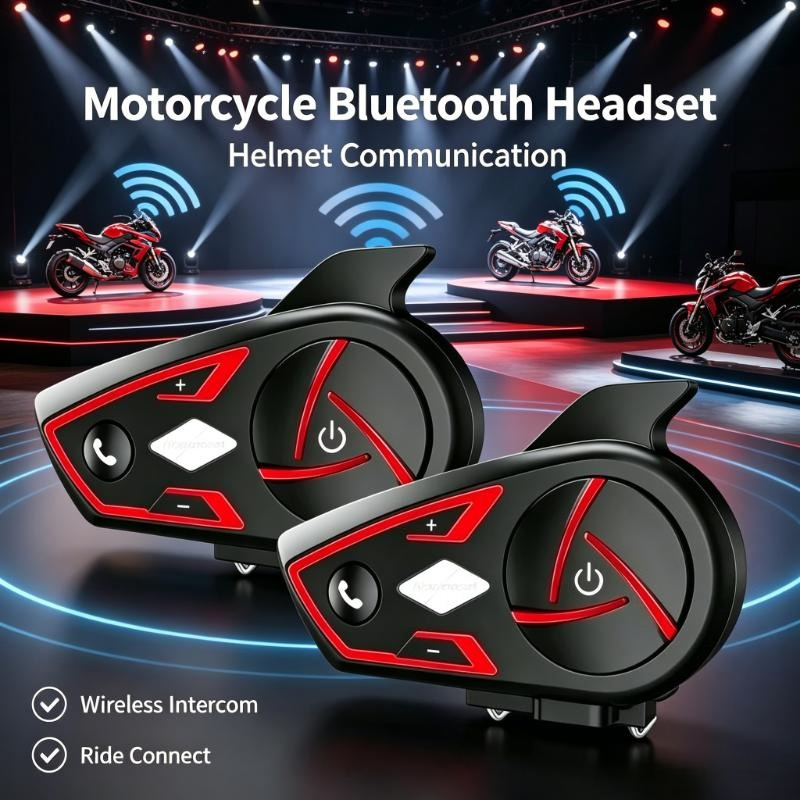 Intercom Headset Helmet - Houtonsen S3 サイクリングスピーカー Bt5.0 インターコム 1000M