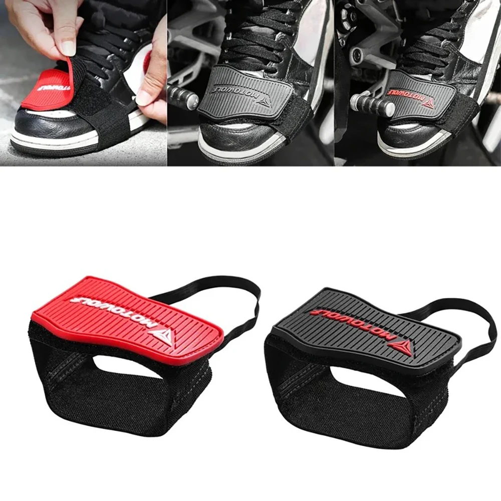 Motorcycle Gear For Woman - 調節可能なオートバイシフトパッドバイク滑り止めギアシューズ保護カバーモトブーツシフタープロテクターアクセサリー