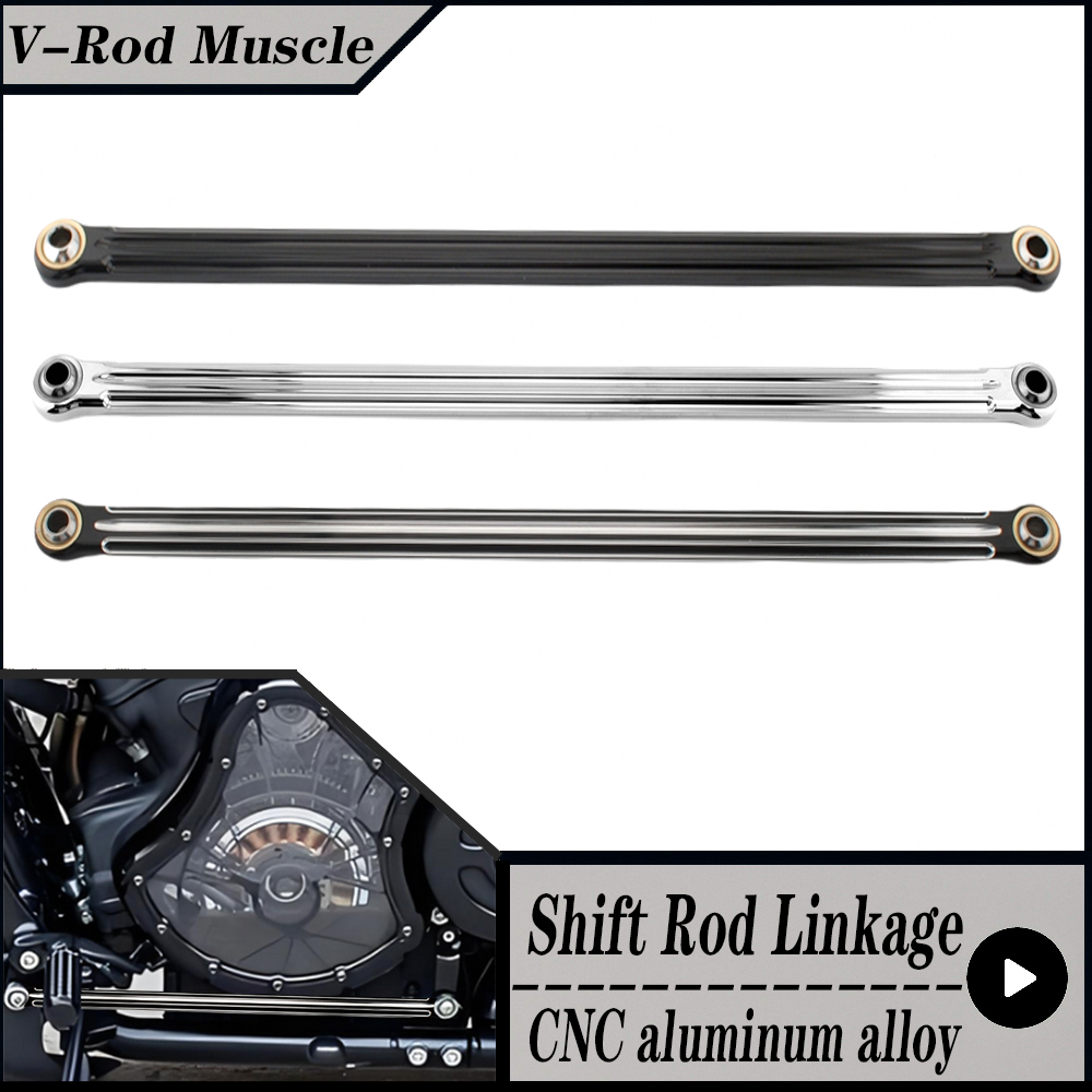 Motorcycle Gear Harley Davidson - CNCアルミニウム合金モーターサイクルギアシフト、ハーレーダビッドソンVロッドマッスル用リンケージレバー、2002-2017 Vロッド