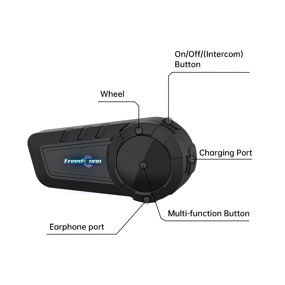 Intercom Headset Helmet - FreedConn KY PRO バイク用ヘルメット Bluetooth インターコムヘッドセット