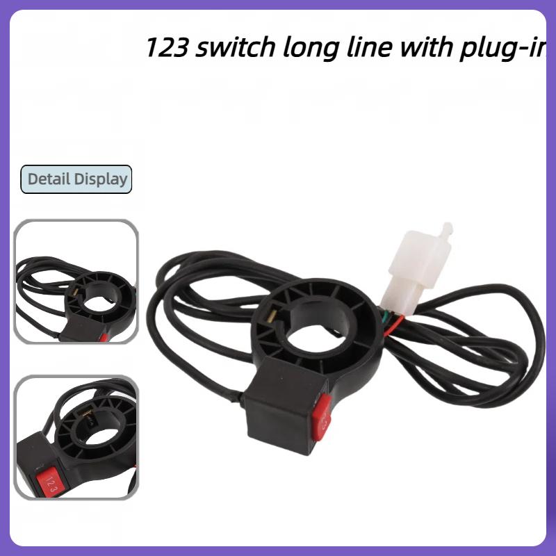 Motorcycle Gear Selector - 電動 3 スピードモジュールハンドルバー 3 ギアスイッチシフトオートバイ電動自転車スクーターオートバイスイッチユニバーサルボタンアクセサリー