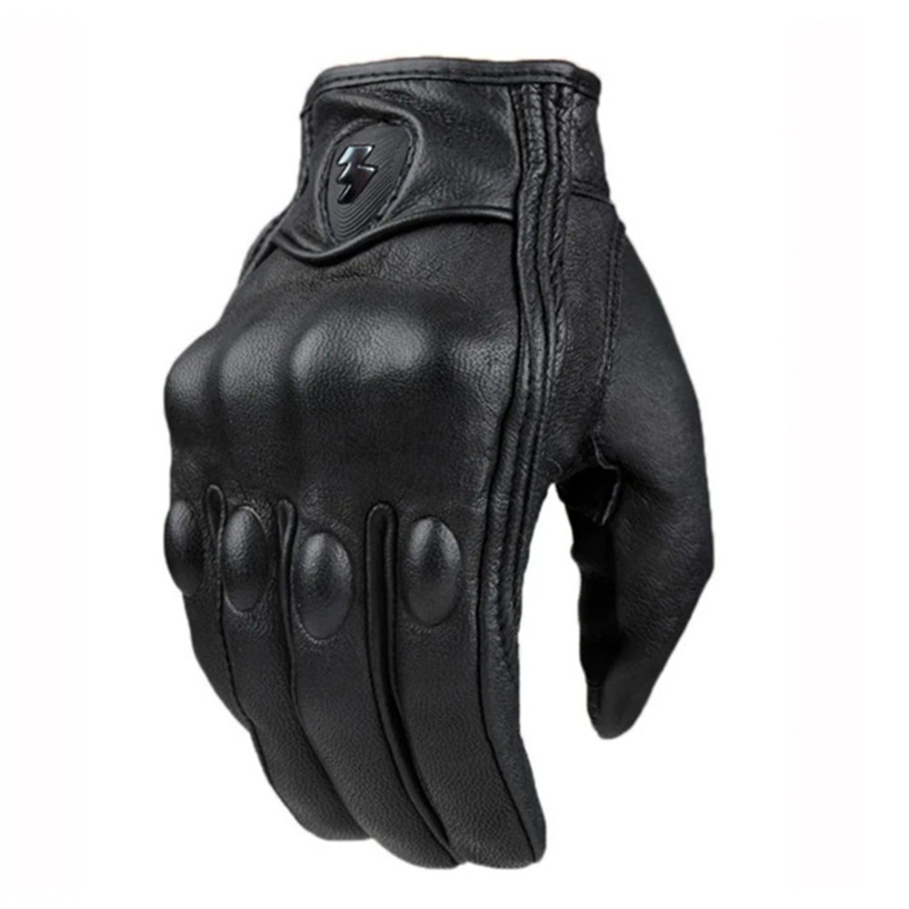 Motorcycle Gear Used - レトロパースーツレザー製オートバイグローブ、防水グローブ、オートバイ保護具、モトクロスグローブ、ギフト