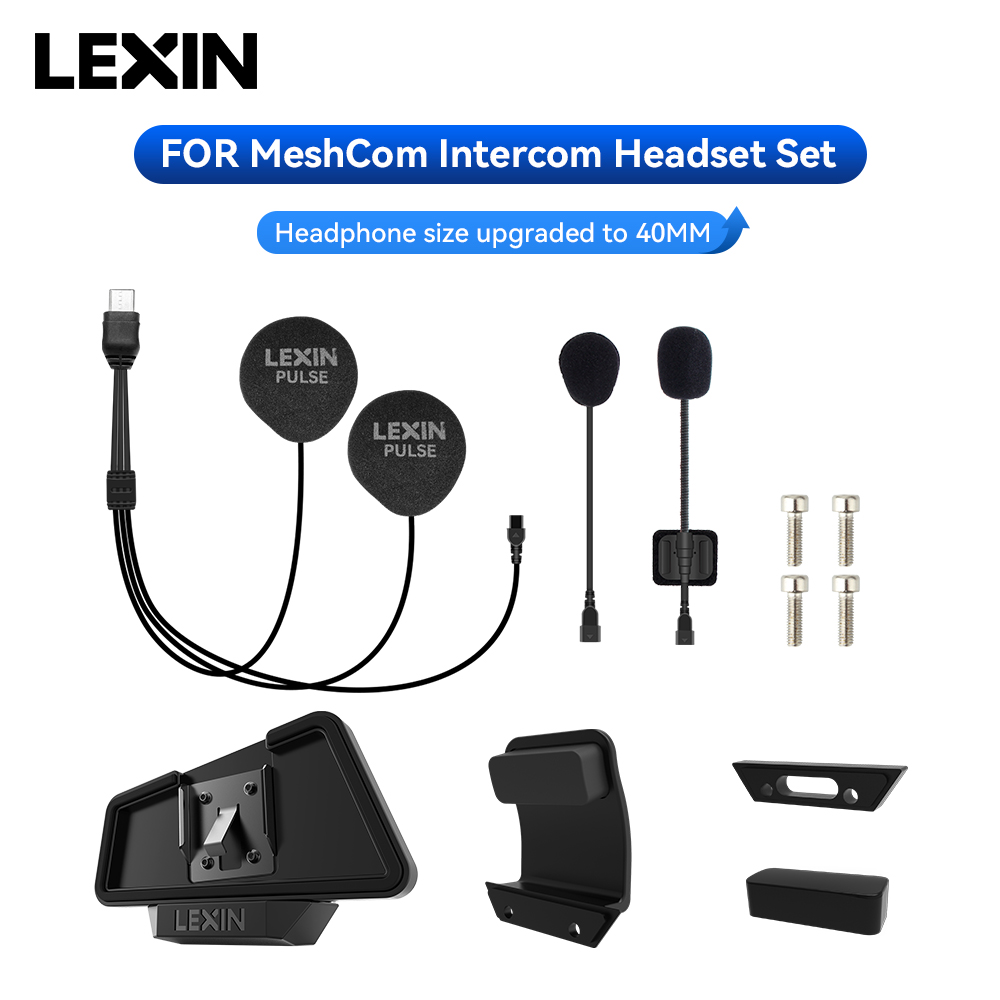 LEXIN-MeshCom メッシュインターコム 40MM  - Intercom Headset Helmet のレビューと価格