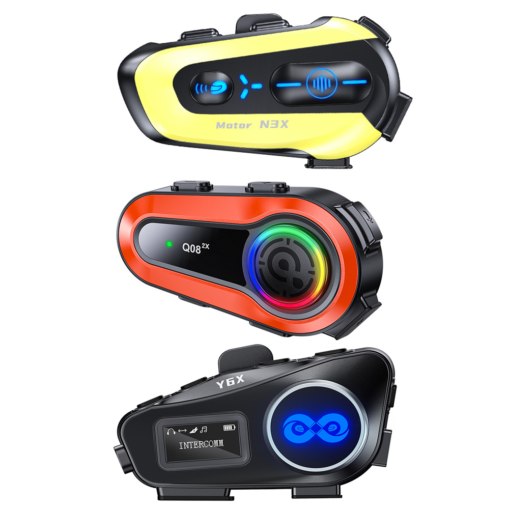 フルヘルメット、ハーフヘルメット、3/4ヘルメット用のインタ - Intercom Headset Helmet のレビューと価格